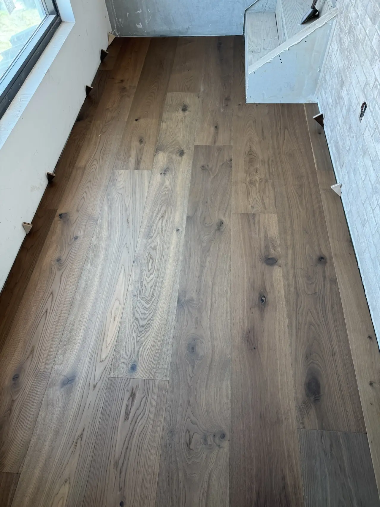 Finish · Dark oak running through the whole house.