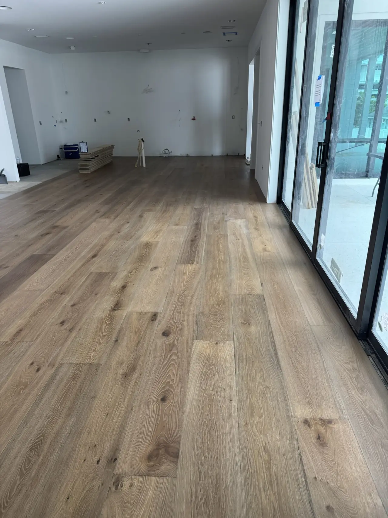 Finish · Floors and stairs in the same oak, top to bottom.
